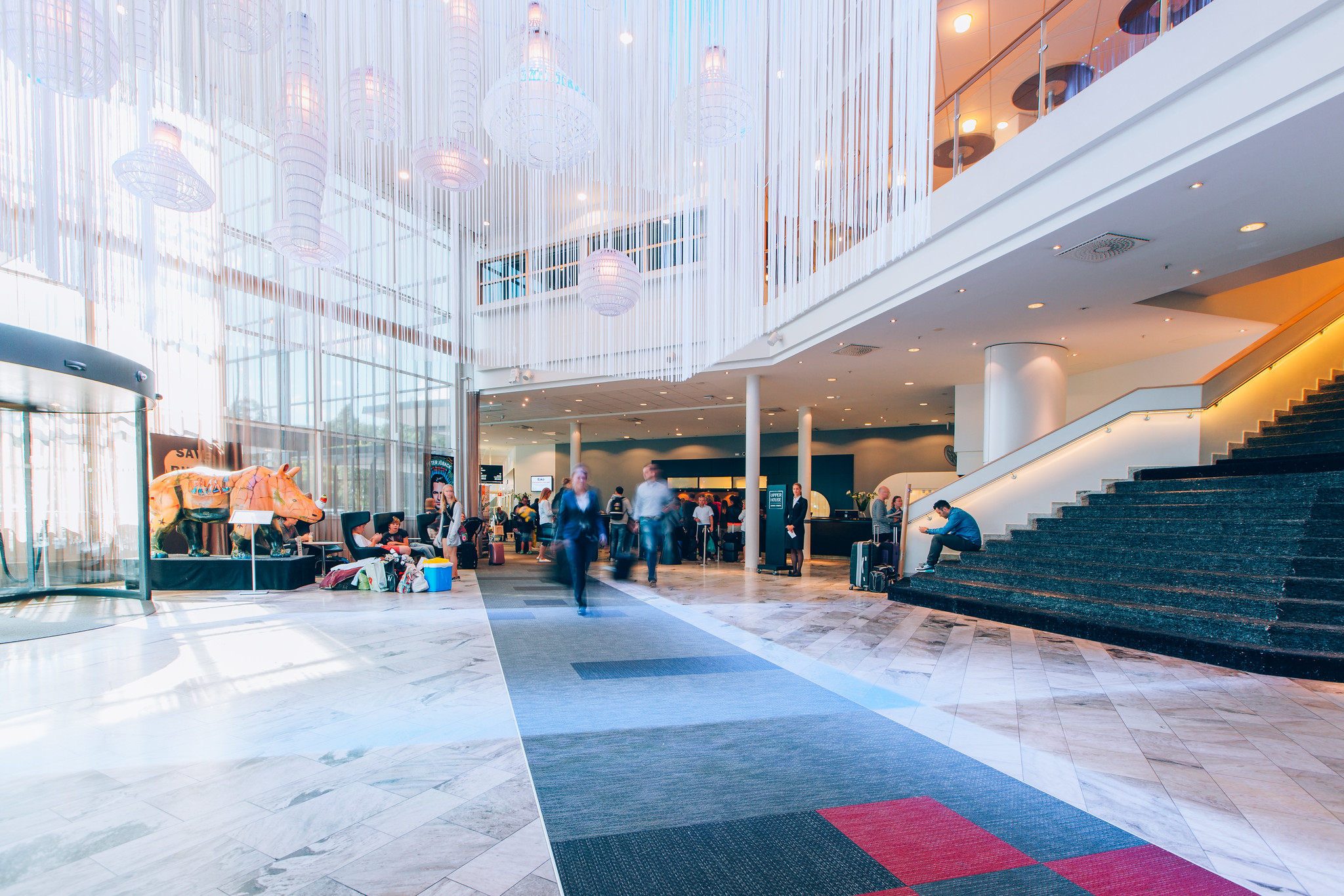 Image of the lobby of the hotel