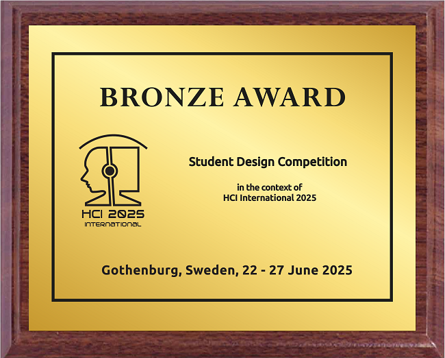 Student Design Competition BRONZE Award. Details in text following the image.
