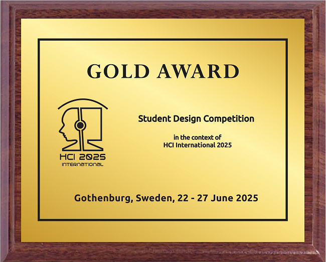 Student Design Competition GOLD Award. Details in text following the image.